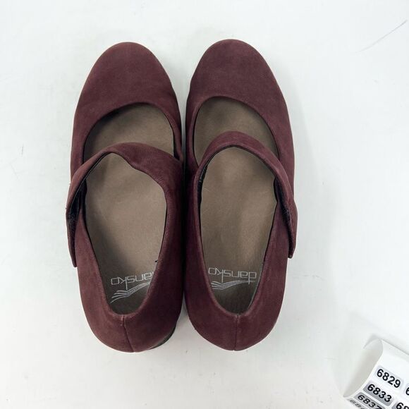 Dansko Loafers Clogs Shoes Womens 8M Red Mary Jane Leather Strap Comfort - Picture 8 of 10